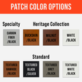 Custom Leatherette Patches (Engraved | UV Printed)